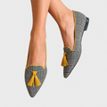 Obdulia™ | Mocassino a Quadretti con Nappe
