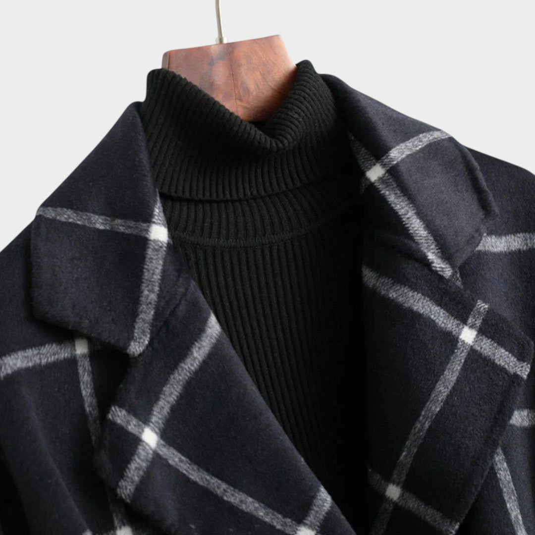 Adriana™ | Cappotto Classico Invernale con Stampa a Quadri