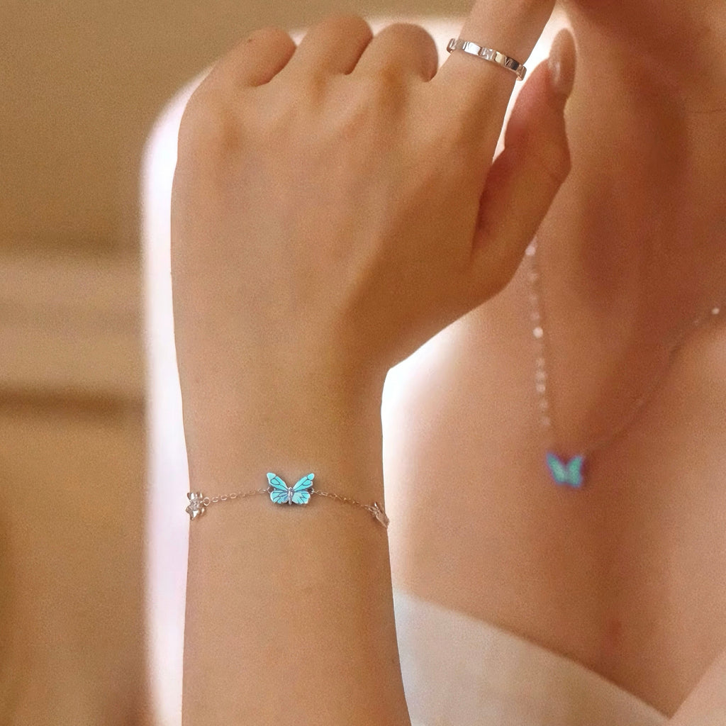 Bracciale Farfalla Luminosa - Si Illumina al Buio