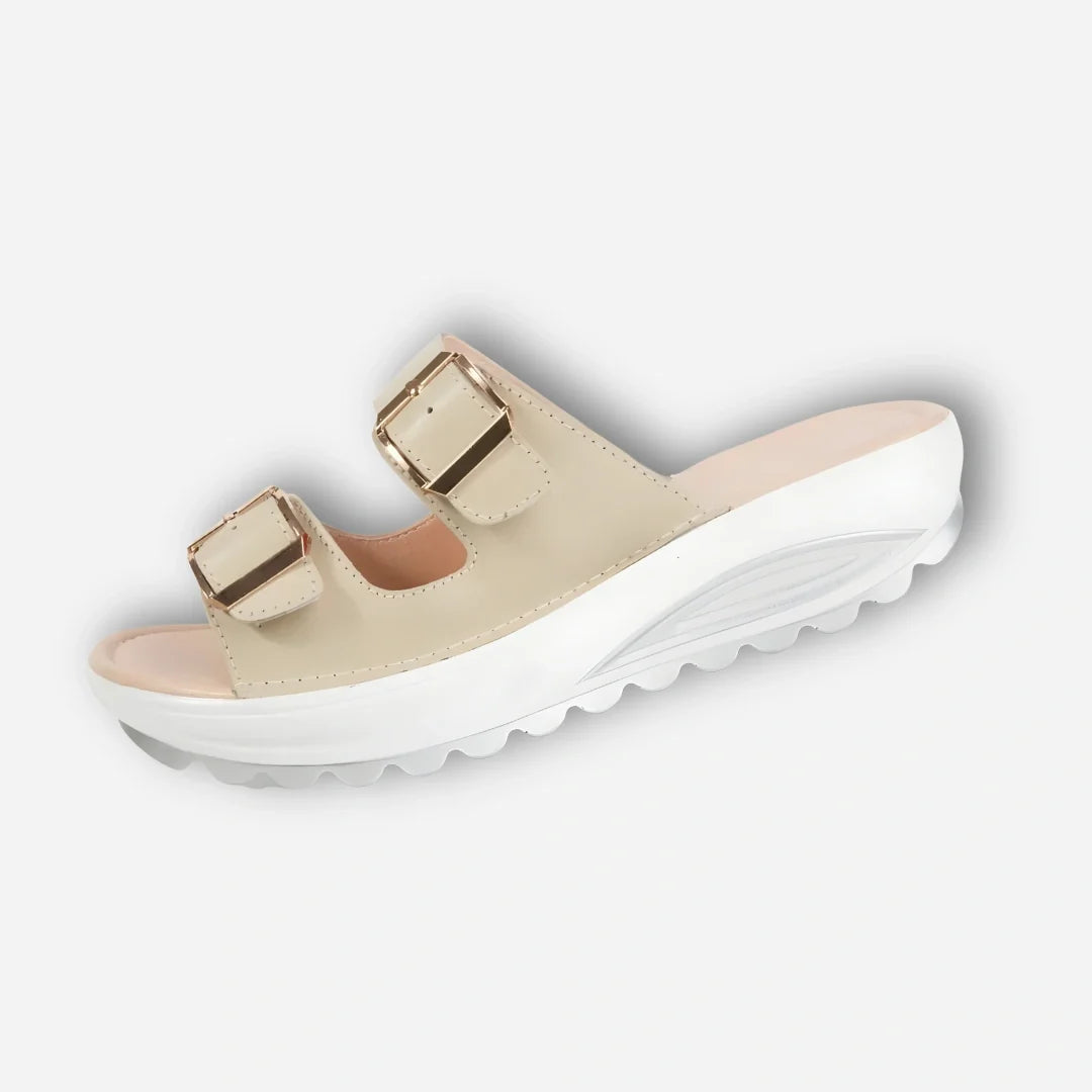 Camilla™ | Sandali con Zeppa Comodi con Fibbie Dorate