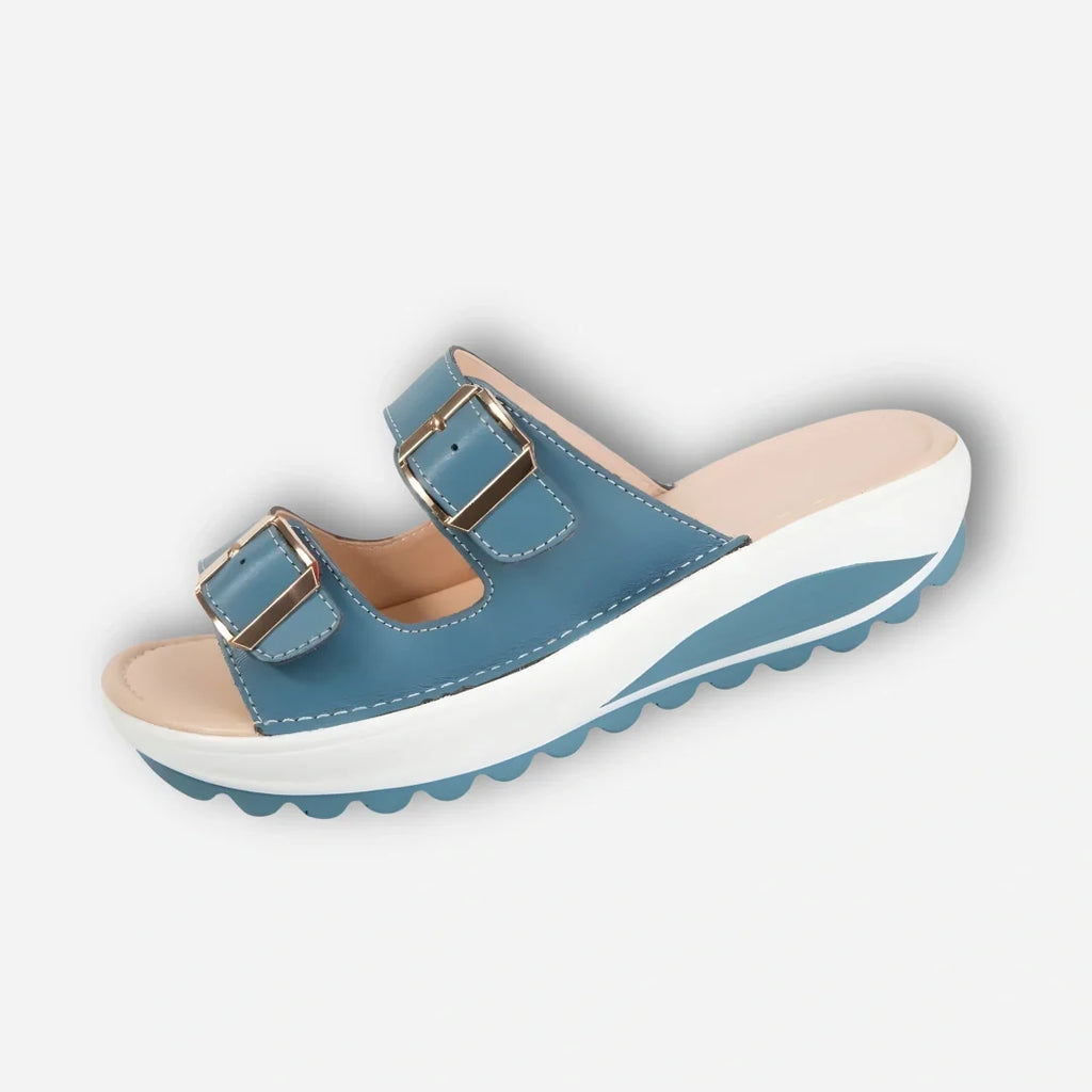 Camilla™ | Sandali con Zeppa Comodi con Fibbie Dorate