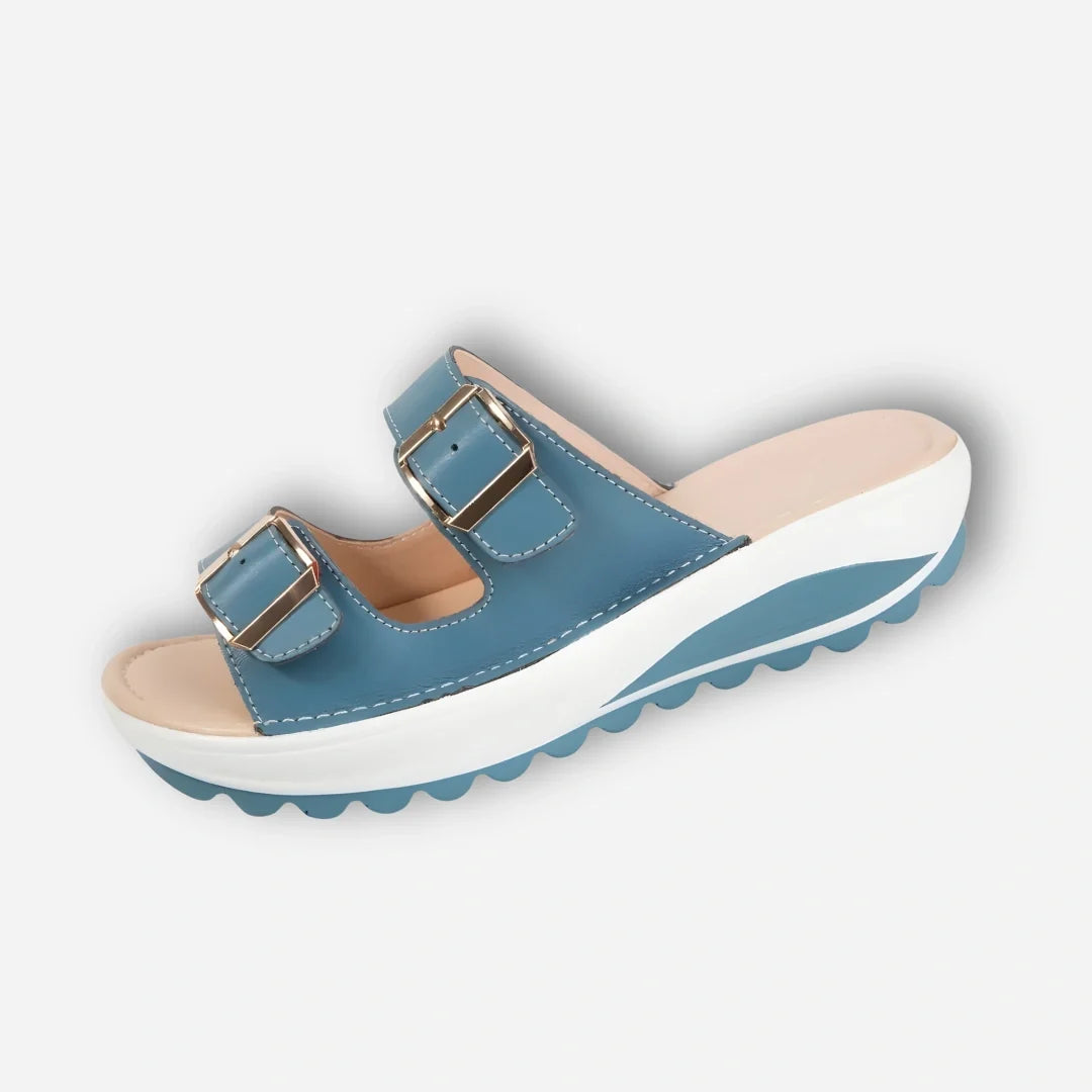 Camilla™ | Sandali con Zeppa Comodi con Fibbie Dorate