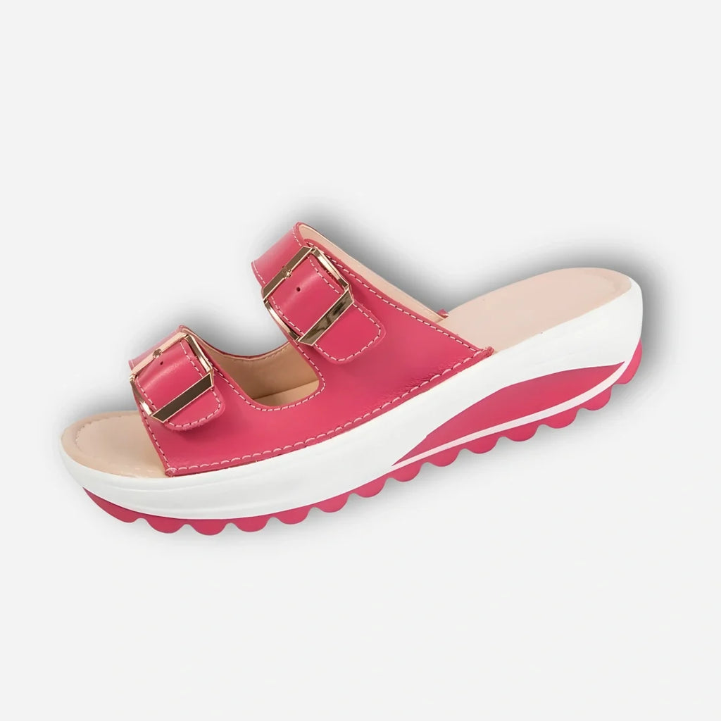 Camilla™ | Sandali con Zeppa Comodi con Fibbie Dorate