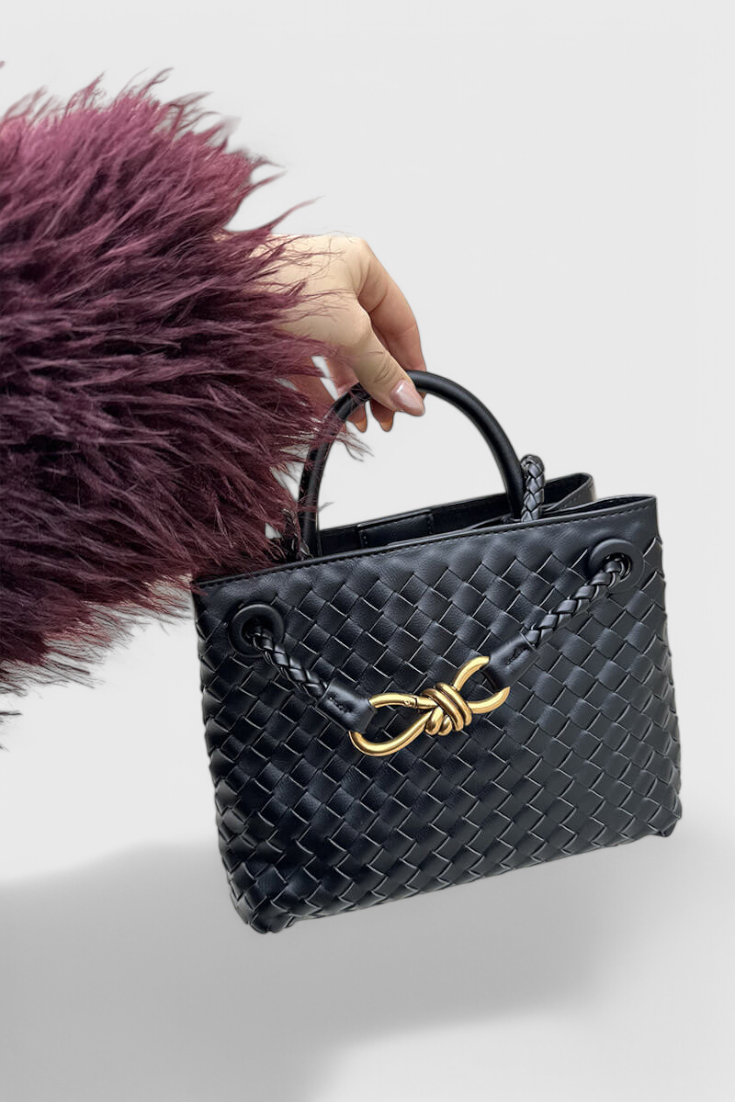 Borsa a tracolla intrecciata Indigo