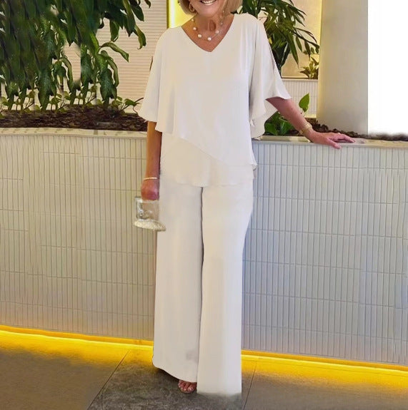 Martha | Completo due pezzi con pantaloni a gamba larga