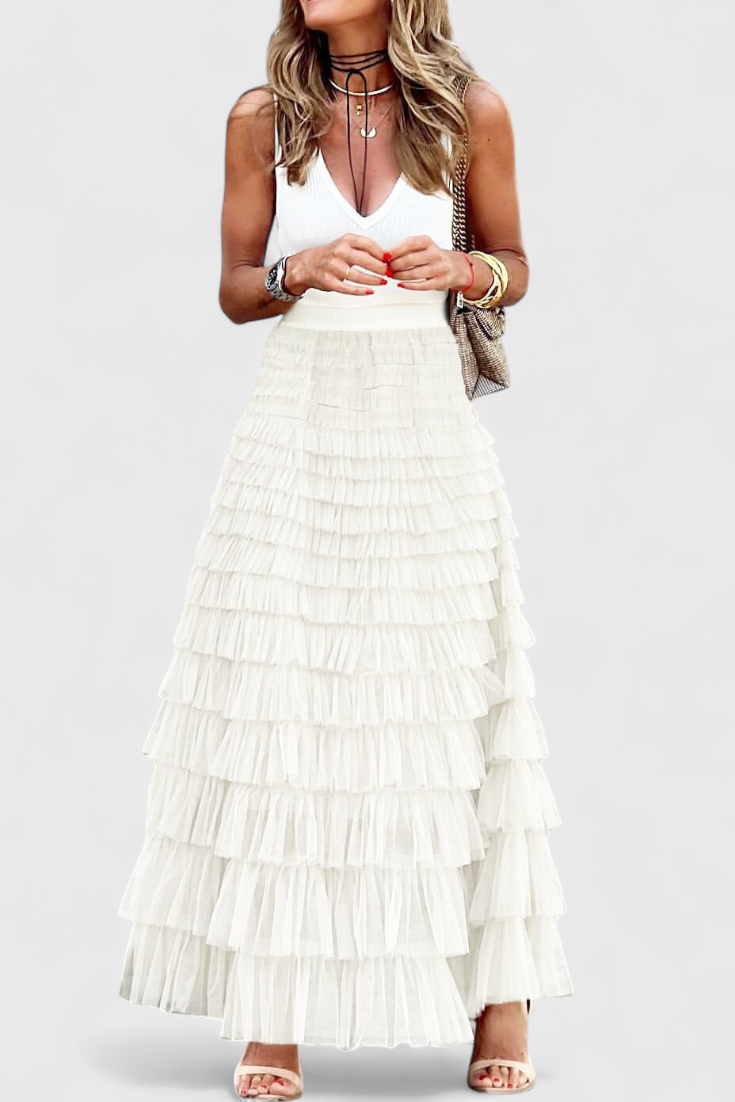 Capucine Gonna Lunga di Tulle Vintage