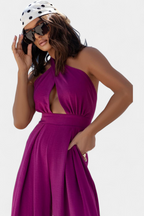 Jessica Mono Halter Incrociato Senza Schienale e Gamba Larga