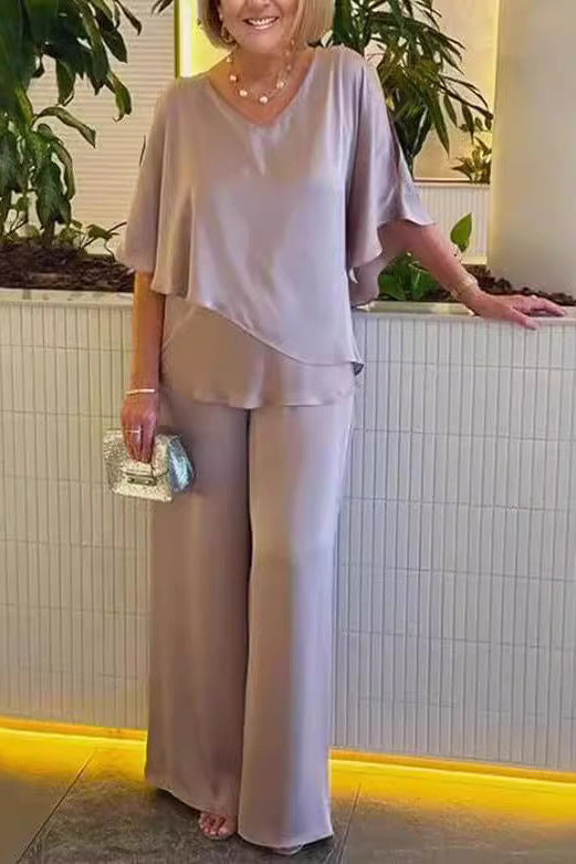 Martha | Completo due pezzi con pantaloni a gamba larga