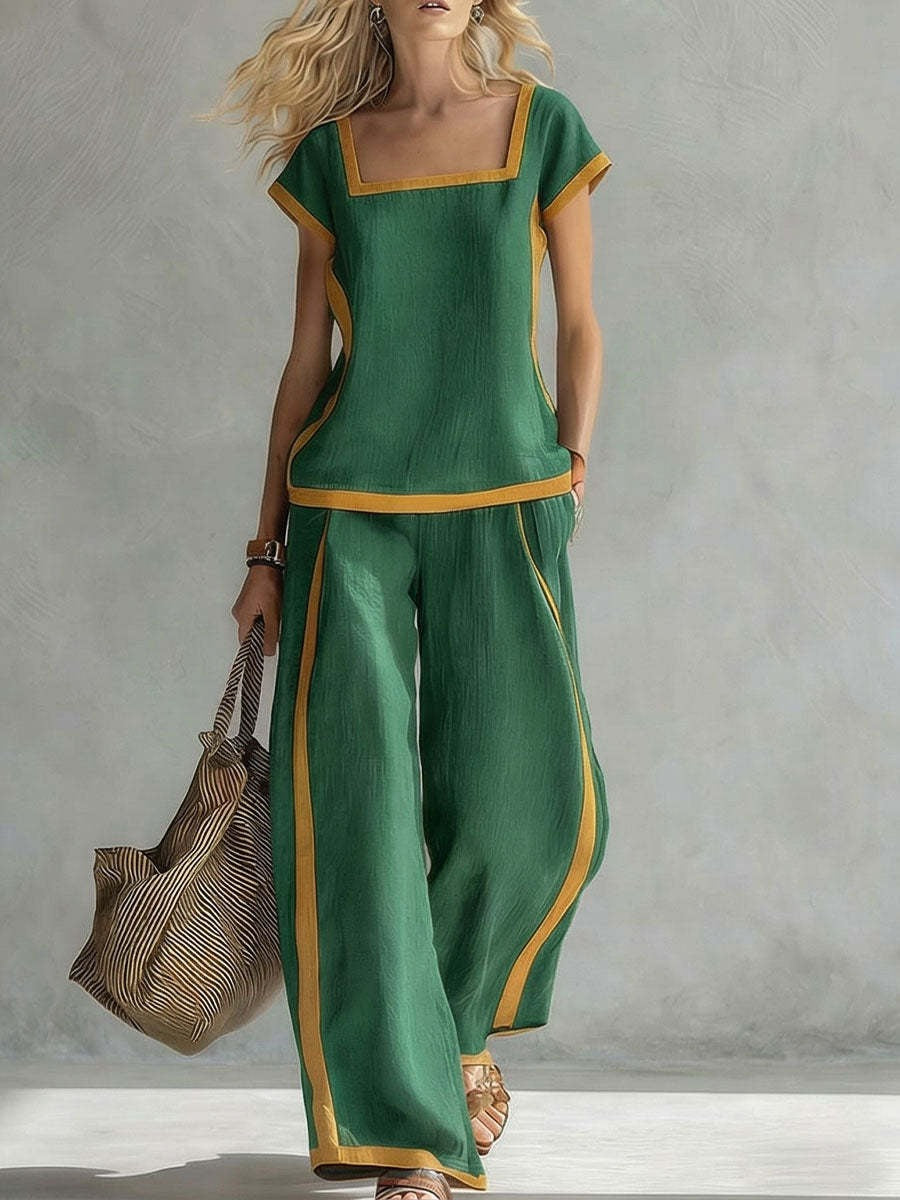 SERENA | COMPLETO IN LINO ELEGANTE DUE PEZZI