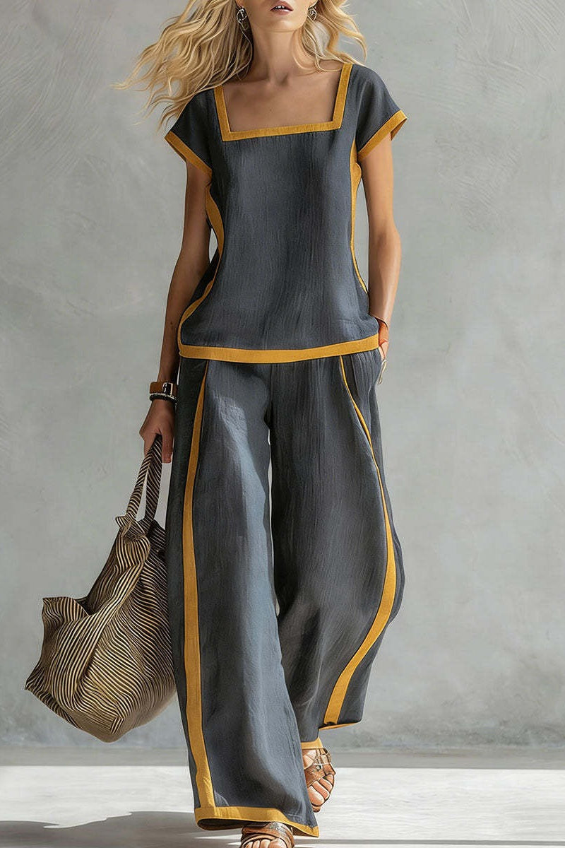SERENA | COMPLETO IN LINO ELEGANTE DUE PEZZI