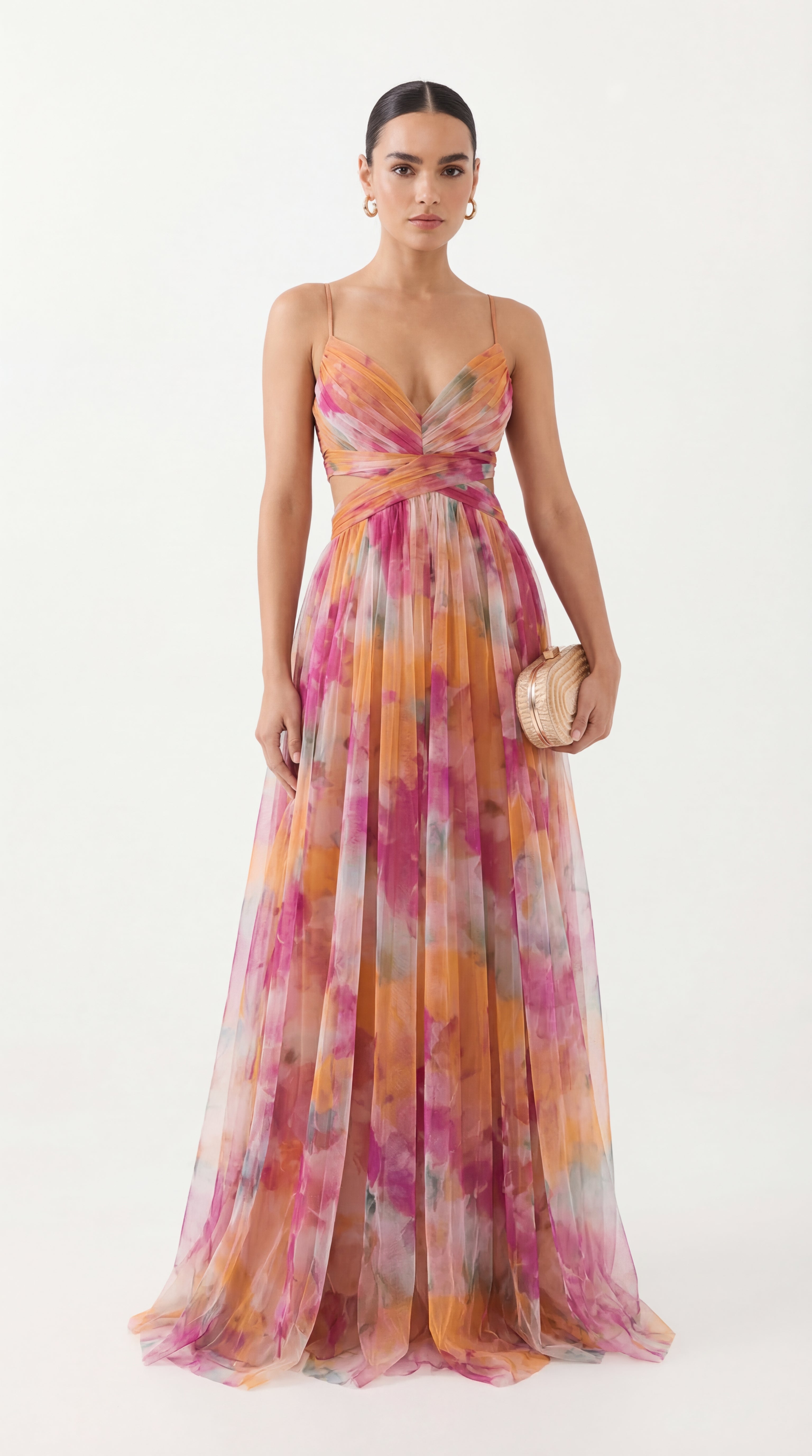 Giselle - vestito lungo con stampa floreale