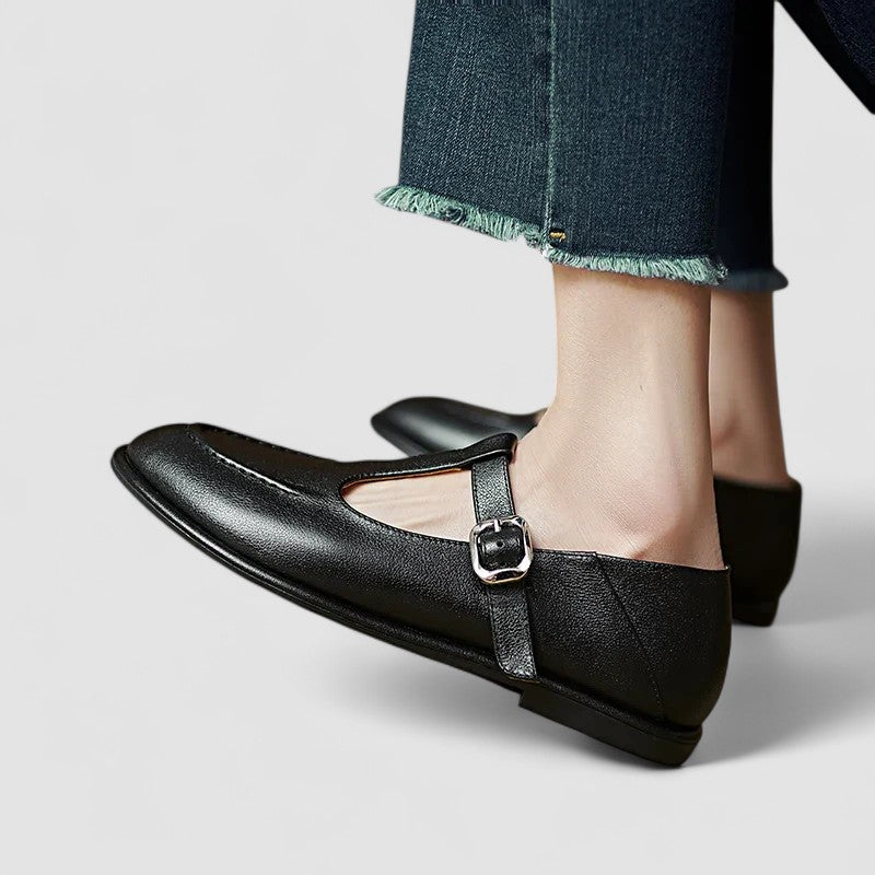 Camila | Scarpe ortopediche con tacco basso modello Mary Jane