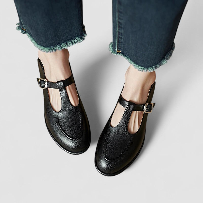 Camila | Scarpe ortopediche con tacco basso modello Mary Jane