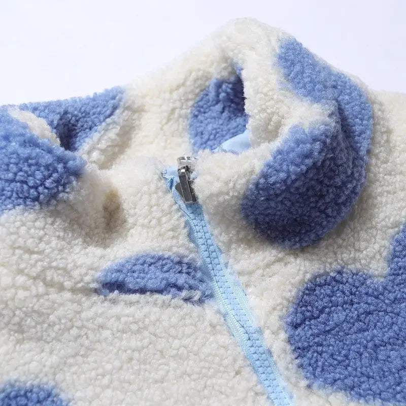Dianne™ | Giacca reversibile con stampa a cuori e design confortevole