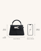 Elise Borsa con manico superiore - Nera