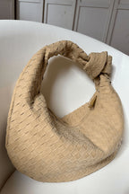 Lila Borsa Media Woven con Dettaglio Nodo