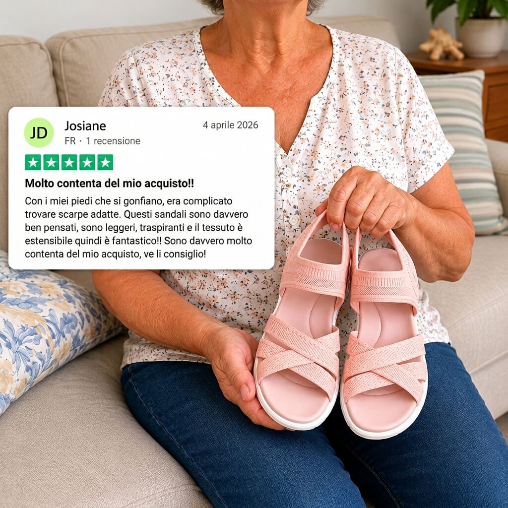 ErgoLina™ - Comodi sandali ortopedici da donna