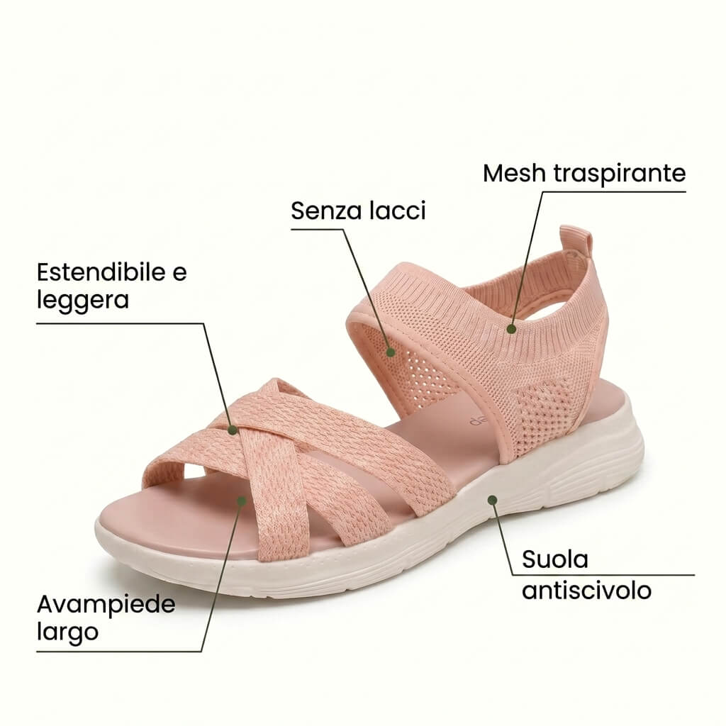 ErgoLina™ - Comodi sandali ortopedici da donna