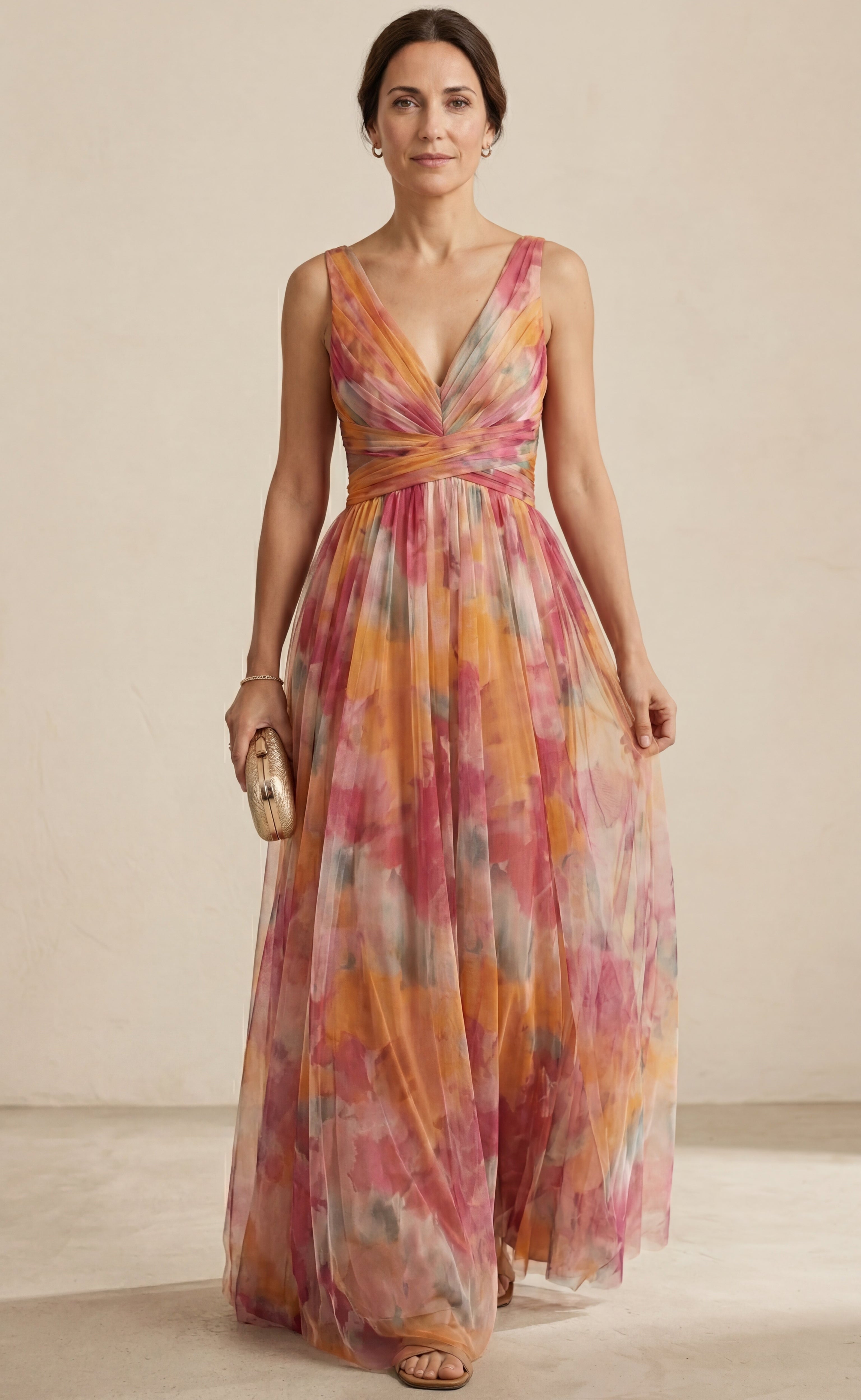 Giselle - vestito lungo con stampa floreale