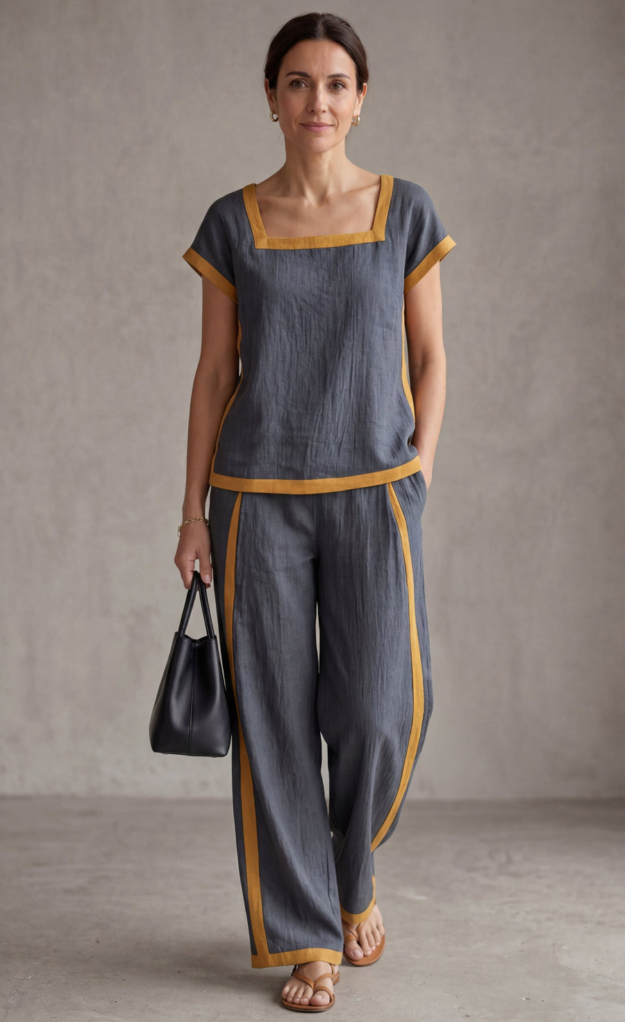 SERENA | COMPLETO IN LINO ELEGANTE DUE PEZZI
