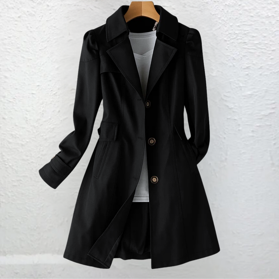 Inés™ | Cappotto Vintage Elegante con Bottoni