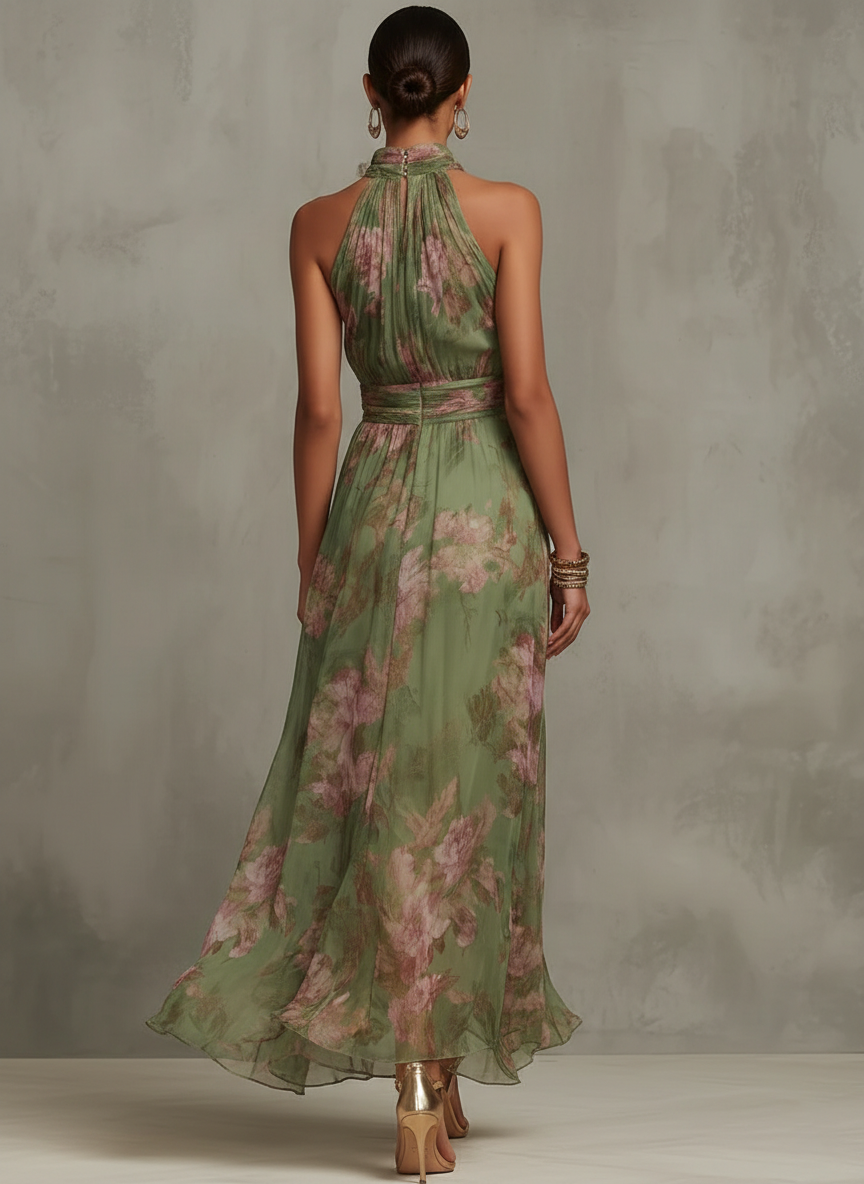 Sophie | Elegante vestito estivo a stampa floreale.