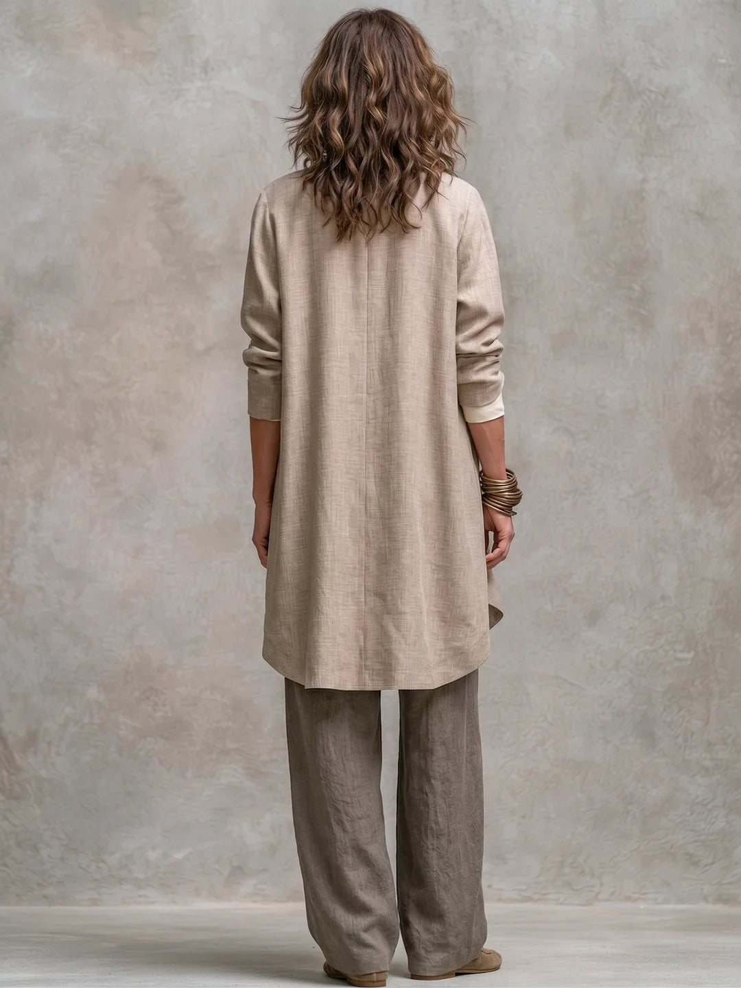 Completo Tre Pezzi Costanza con Pantaloni Palazzo