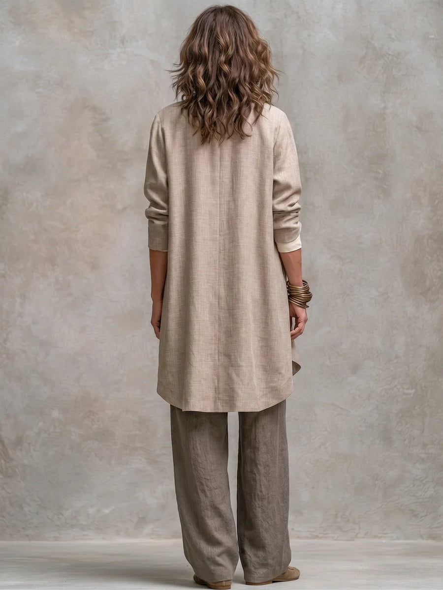 Completo Tre Pezzi Costanza con Pantaloni Palazzo