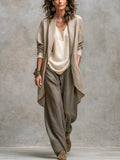 Completo Tre Pezzi Costanza con Pantaloni Palazzo
