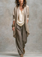 Completo Tre Pezzi Costanza con Pantaloni Palazzo
