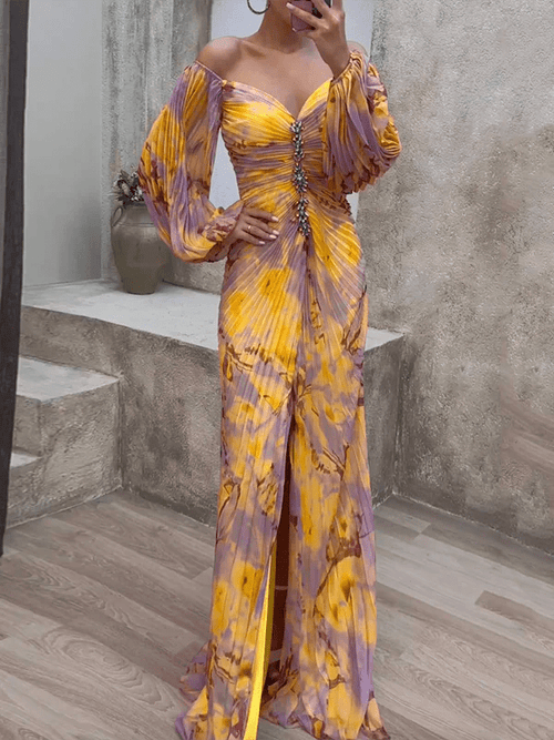 Amelia | Vestido elegante con escote en V - LUVOR