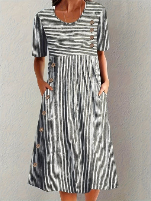 Belle | Vestido de Verano a Rayas - LUVOR