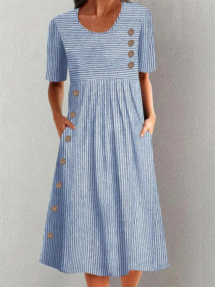 Belle | Vestido de Verano a Rayas - LUVOR
