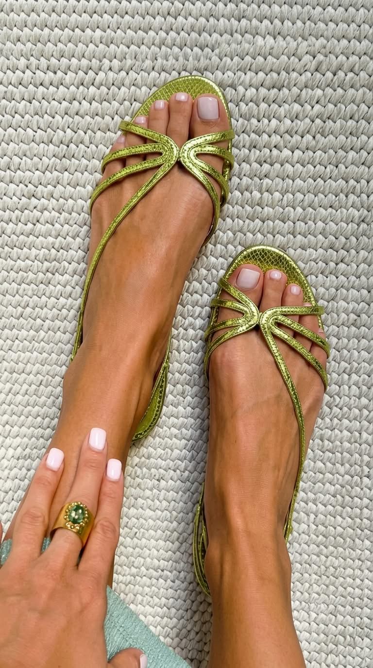 Sandra - Sandali Dorati di Eleganza Estiva
