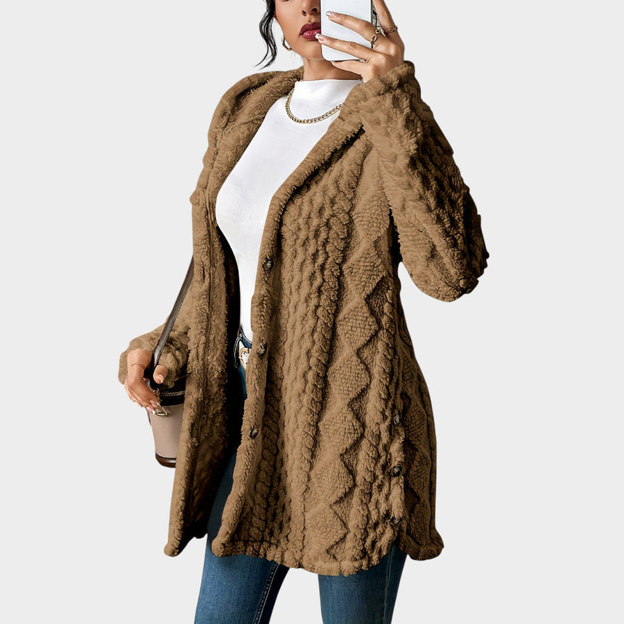 C&G™ | Cardigan Imbottito con Cappuccio