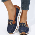 Chiara Denim | El Mocasín bicolor que conquista a cada paso - LUVOR