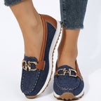 Chiara Denim | El Mocasín bicolor que conquista a cada paso - LUVOR