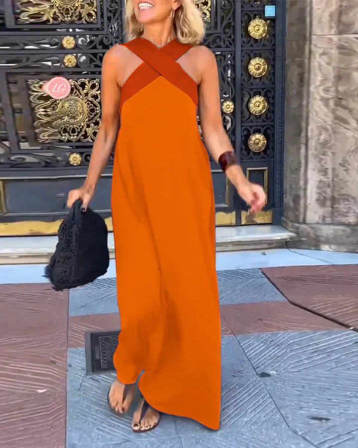 DELFINA | VESTIDO DE CORTE CRUZADO - LUVOR