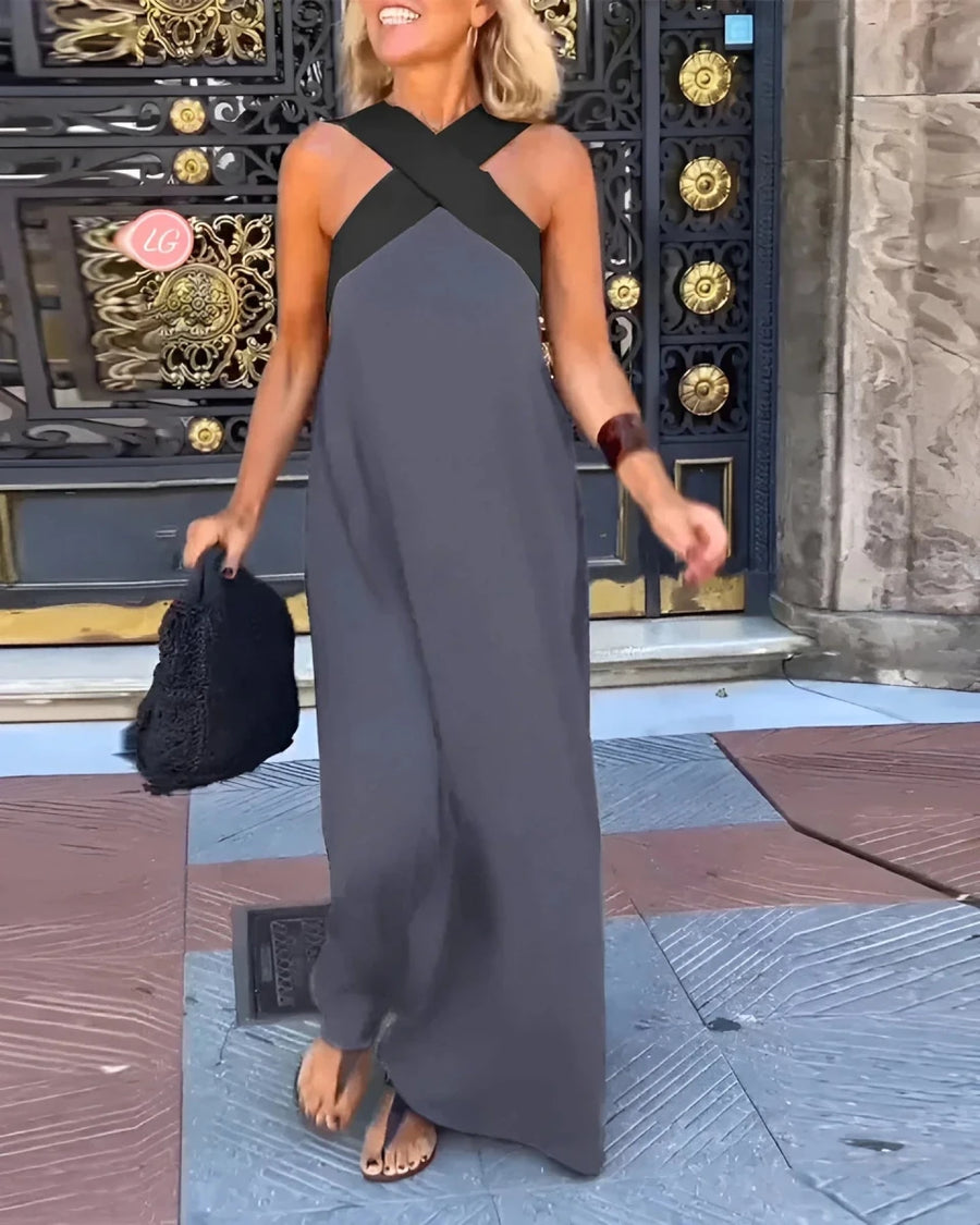 DELFINA | VESTIDO DE CORTE CRUZADO - LUVOR