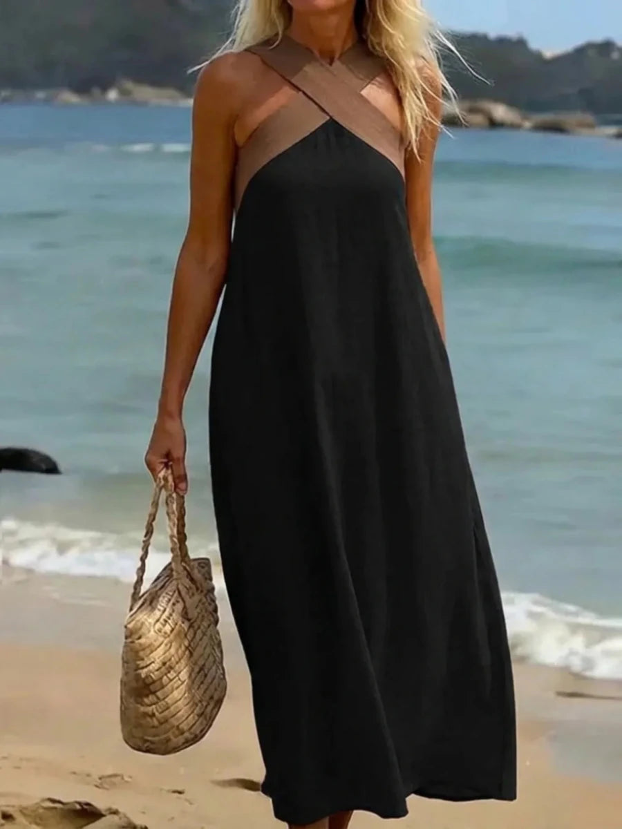 DELFINA | VESTIDO DE CORTE CRUZADO - LUVOR