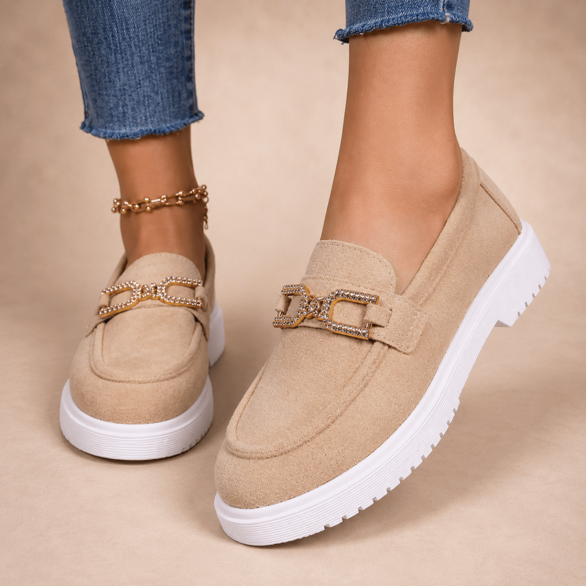Diana | Zapatillas deportivas tipo mocasín. - LUVOR
