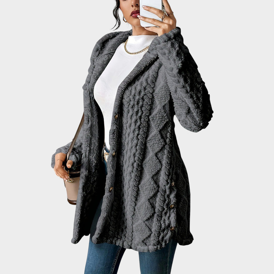 C&G™ | Cardigan Imbottito con Cappuccio