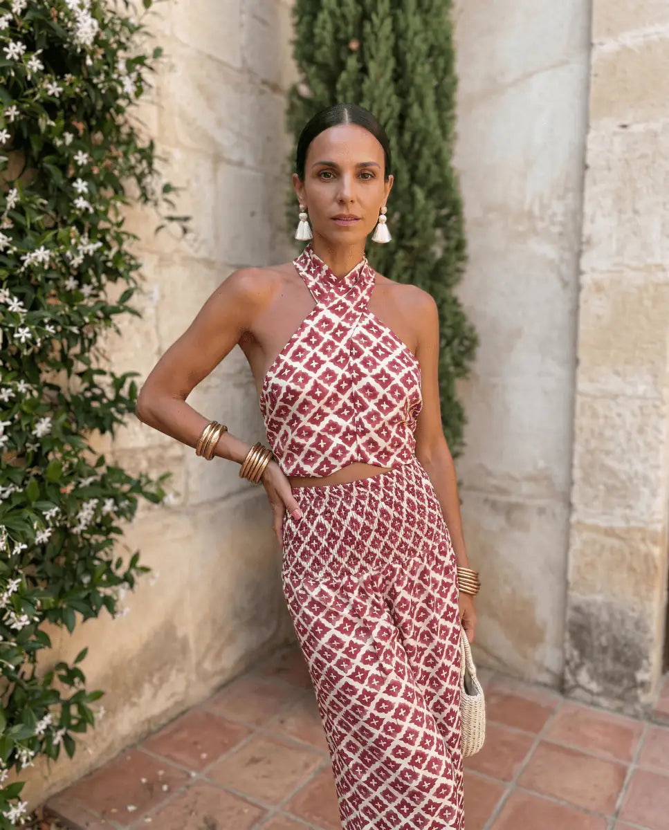 Elsa | Conjunto Elegante con Diseño de Hombros Descubiertos - LUVOR