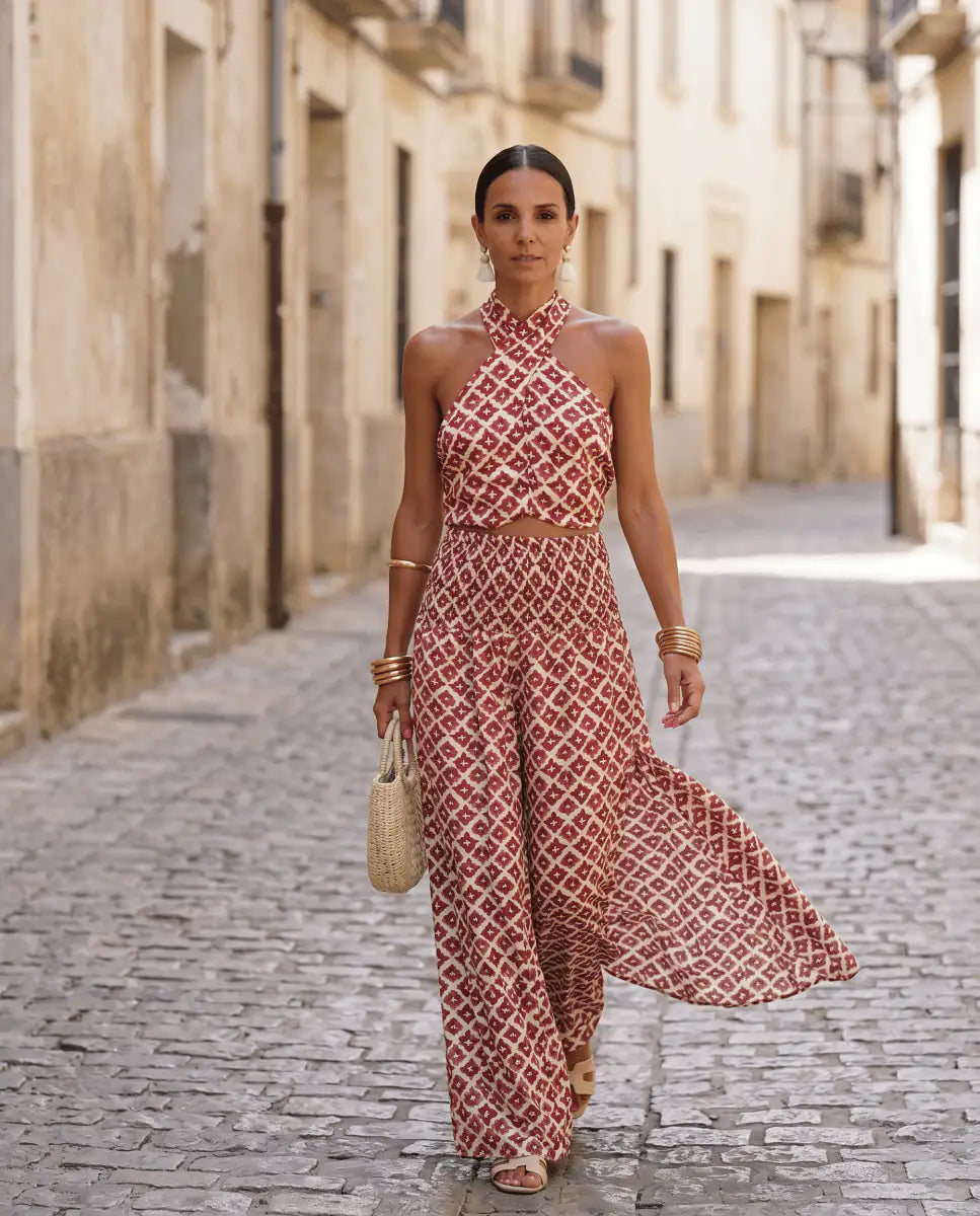 Elsa | Conjunto Elegante con Diseño de Hombros Descubiertos - LUVOR