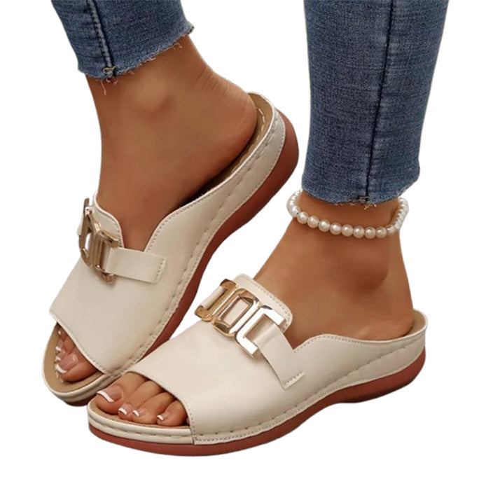 Paola - Sandalo Comfort con Fibbia Gioiello