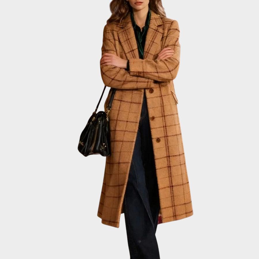 Clara™ | Cappotto classico a quadri