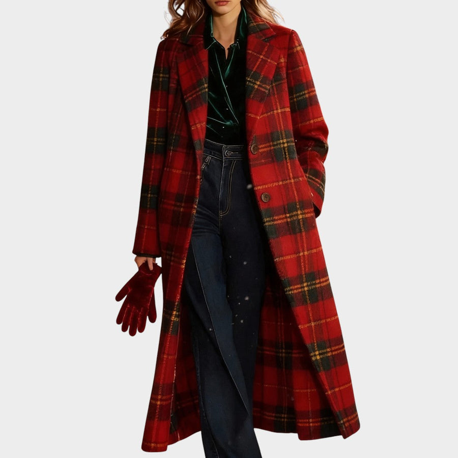 Clara™ | Cappotto classico a quadri