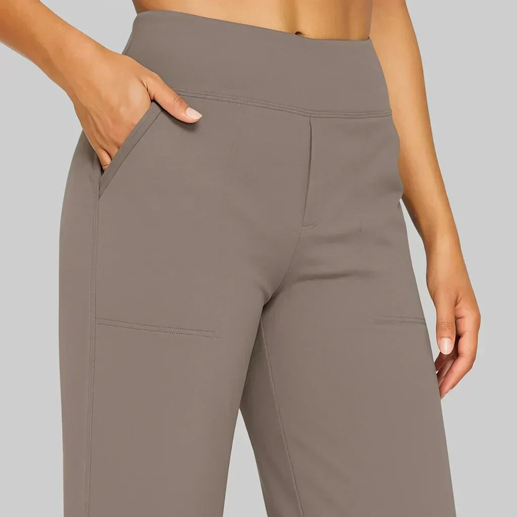 Calista™ | Pantaloni da donna a gamba larga marroni