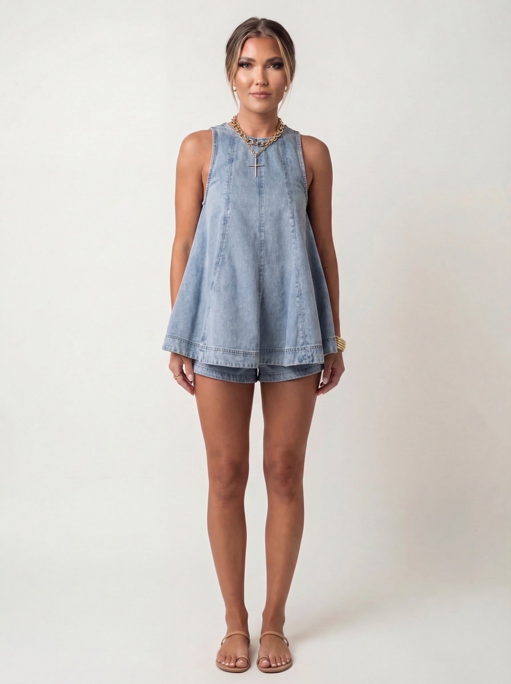 Francesca - Completo Denim Due Pezzi