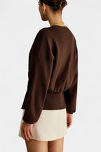 Solferina Cardigan Liscio Dorato